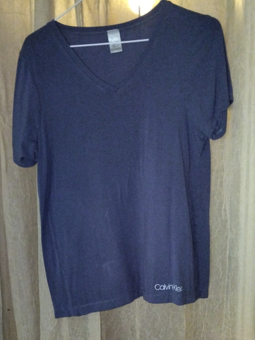 Calvin Klein Men's Dark Navy V-Neck Tee